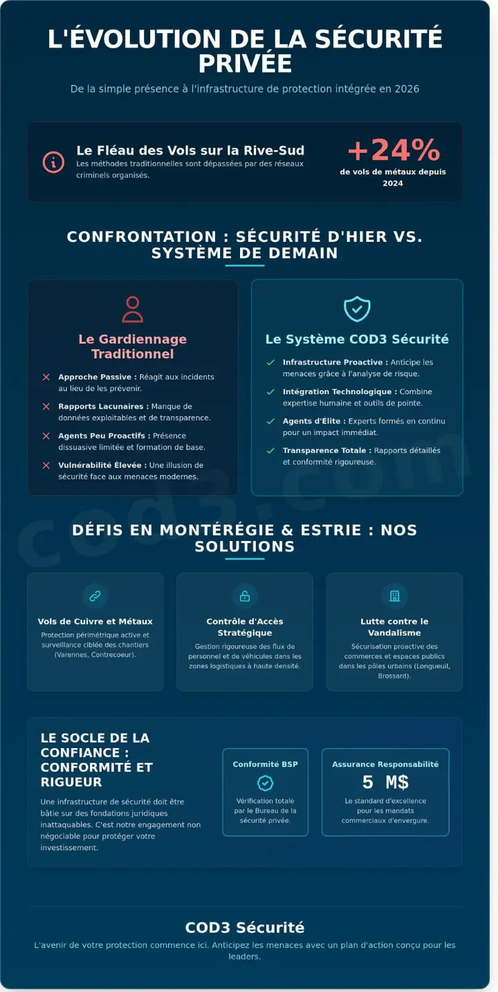 Agence de Sécurité sur la Rive-Sud de Montréal : L’Infrastructure de Protection 2026 Agence de Sécurité sur la Rive-Sud de Montréal : L’Infrastructure de Protection 2026