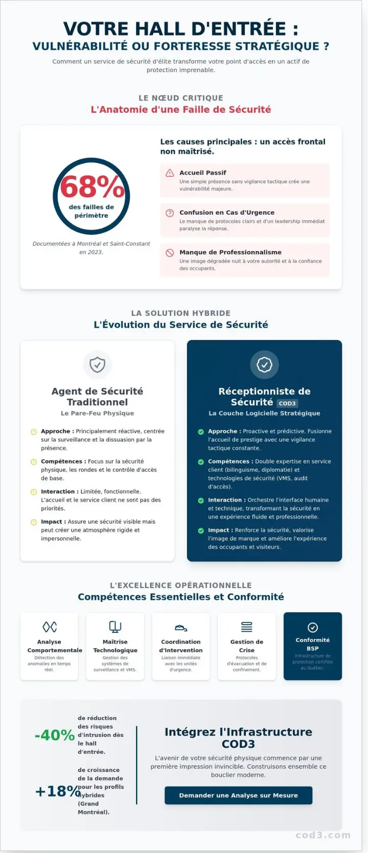 Réceptionniste de sécurité : L’élite de l’accueil