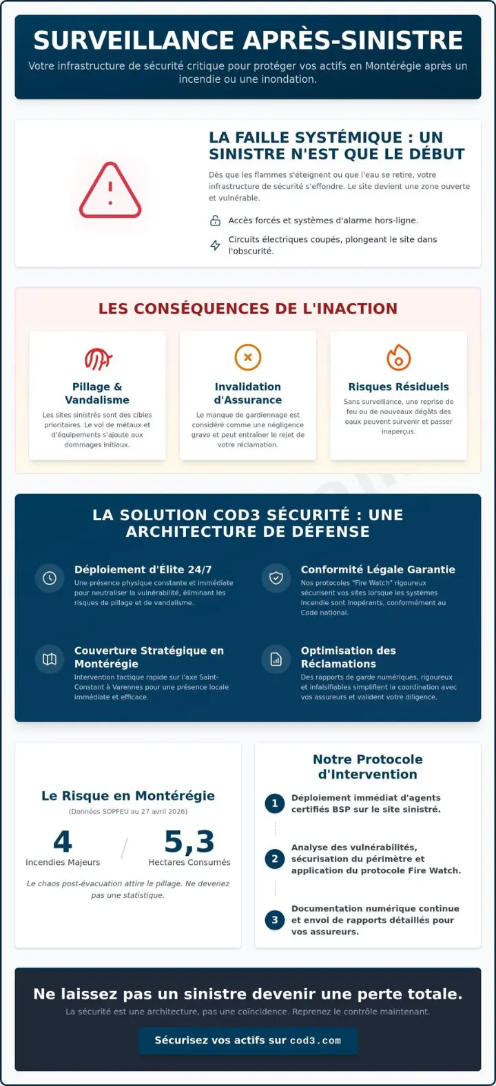 Service de surveillance pour sinistre en Montérégie : Sécurisez votre patrimoine Service de surveillance pour sinistre en Montérégie : Sécurisez votre patrimoine