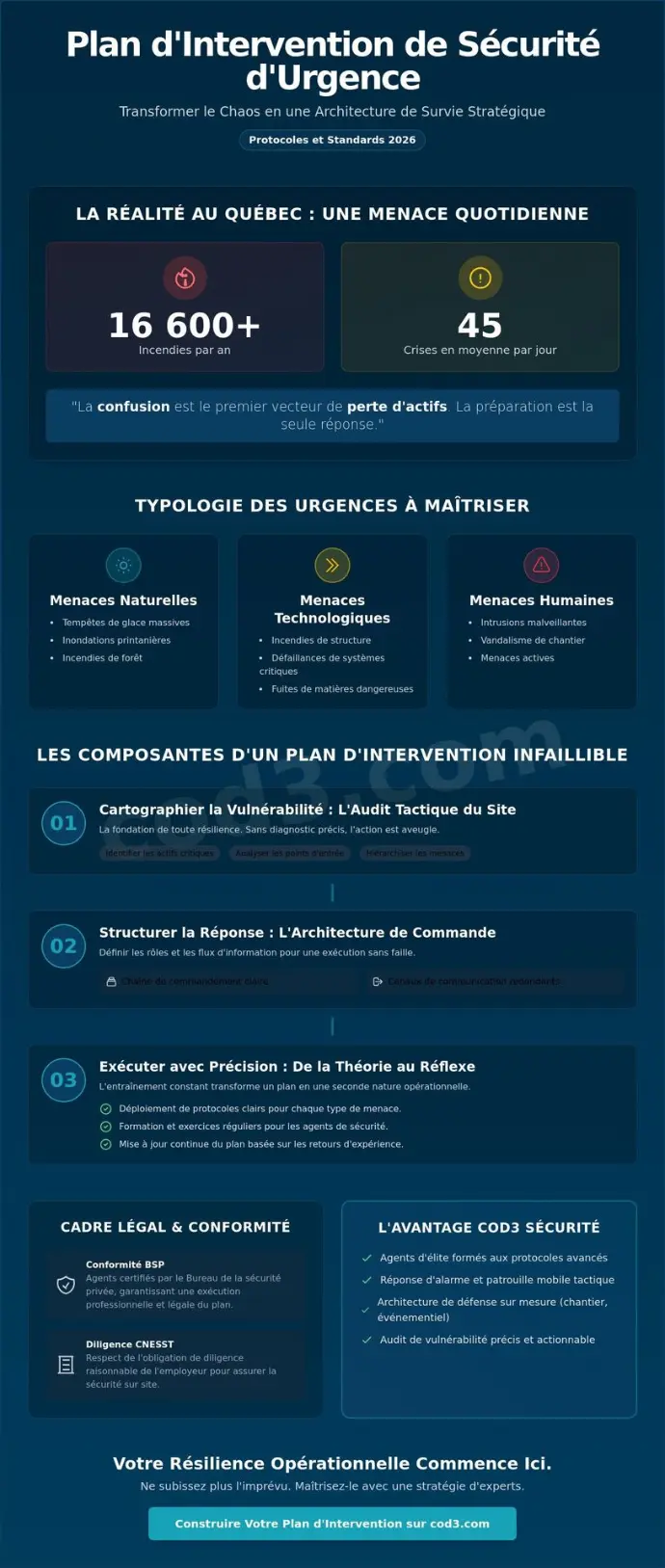 Plan d'intervention de sécurité en cas d'urgence : L'architecture de la résilience en 2026